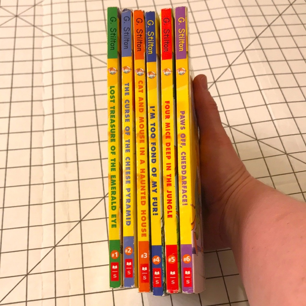 Geronimo Stilton paperback books 1-6